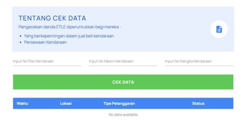 cara cek tilang elektronik