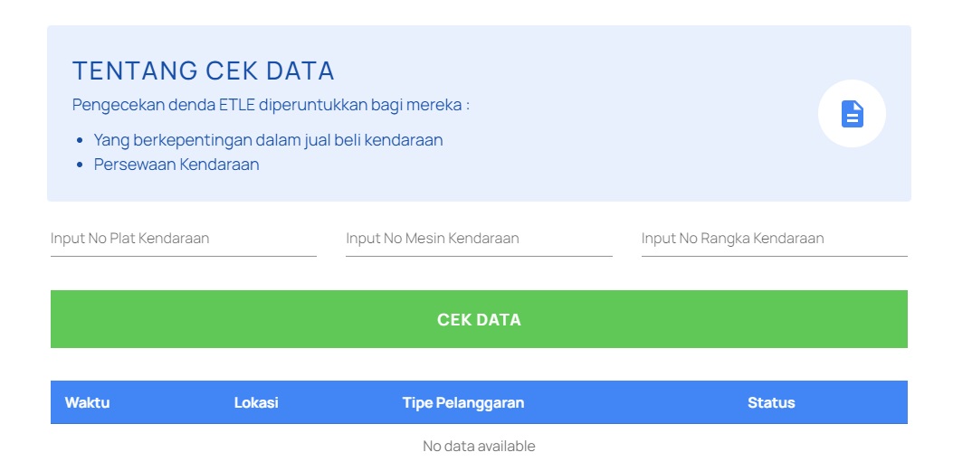 Cara Cek Tilang Elektronik Secara Online