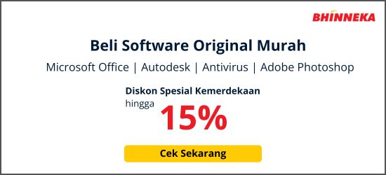 Beli Software Ori Murah Diskon hingga 15% di Bhinneka