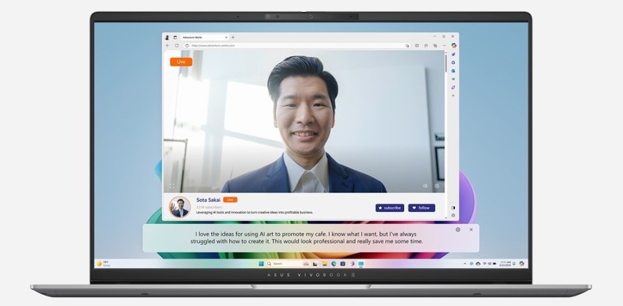 Fitur Subtitle AI ASUS Vivobook S 15