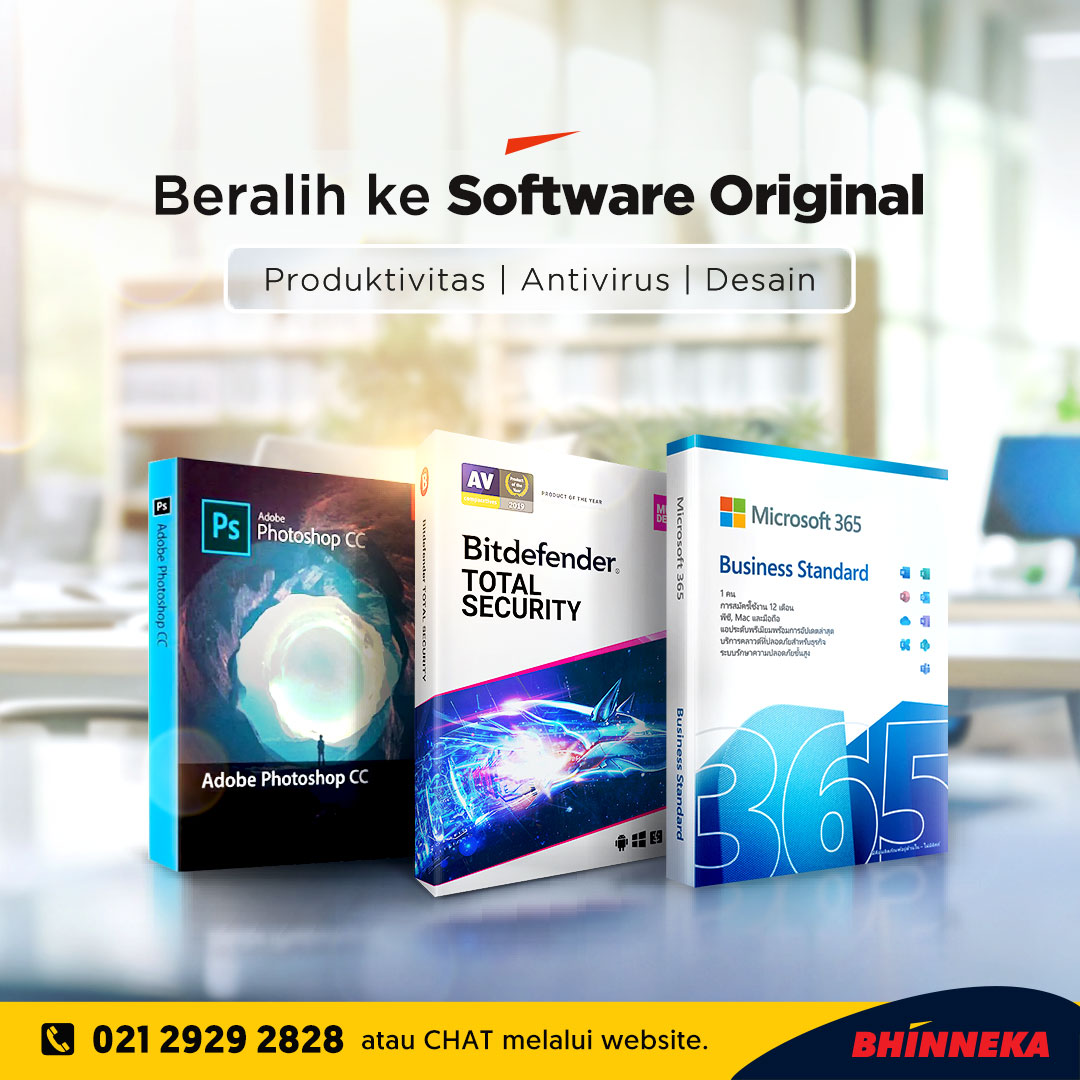 Promo Beralih ke Software Original