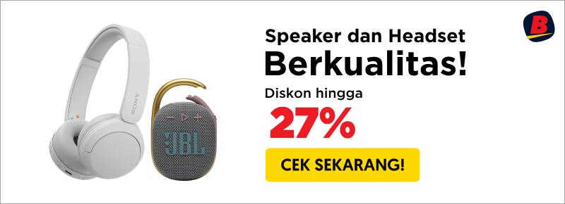 Banner Ads Speaker dan Headset